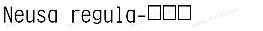 Neusa regula字体转换